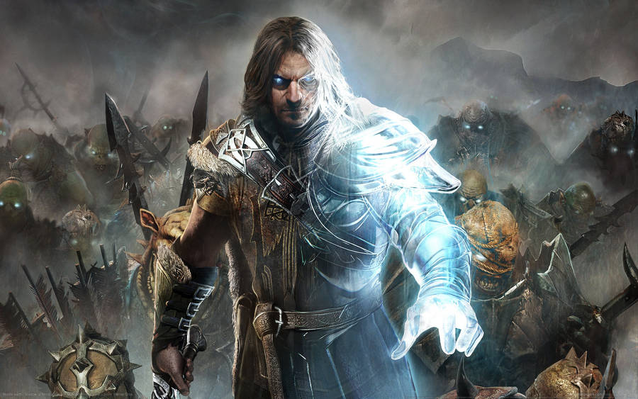 Shadow Of Mordor Warrior And Shadow Wallpaper