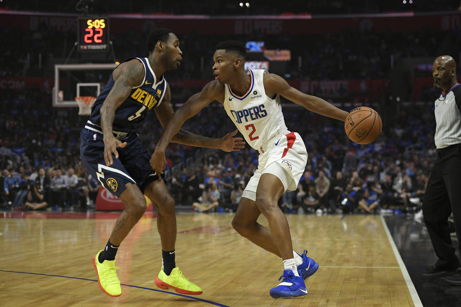 Shai Gilgeous Alexander Point Guard Ball Denver Nuggets Wallpaper