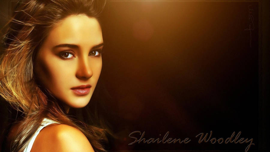 Shailene Woodley Digital Art Wallpaper