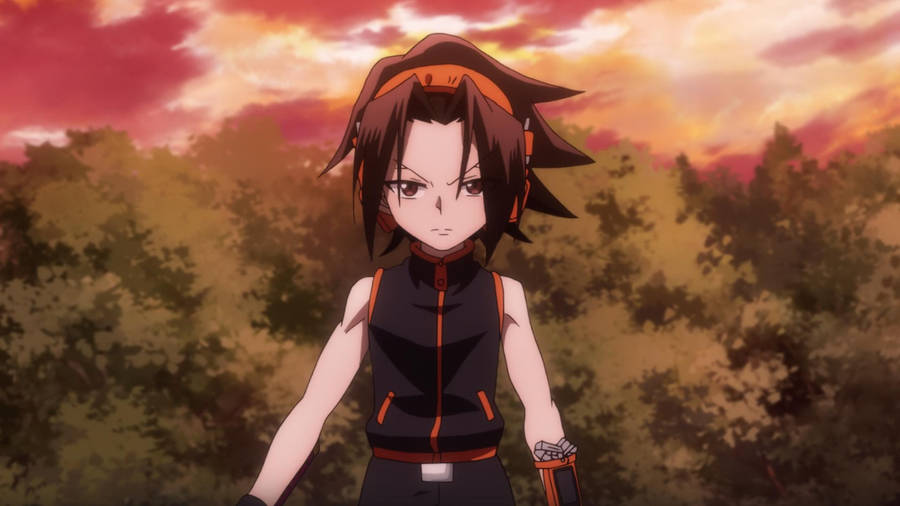 Shaman King Yoh In Forest Wallpaper