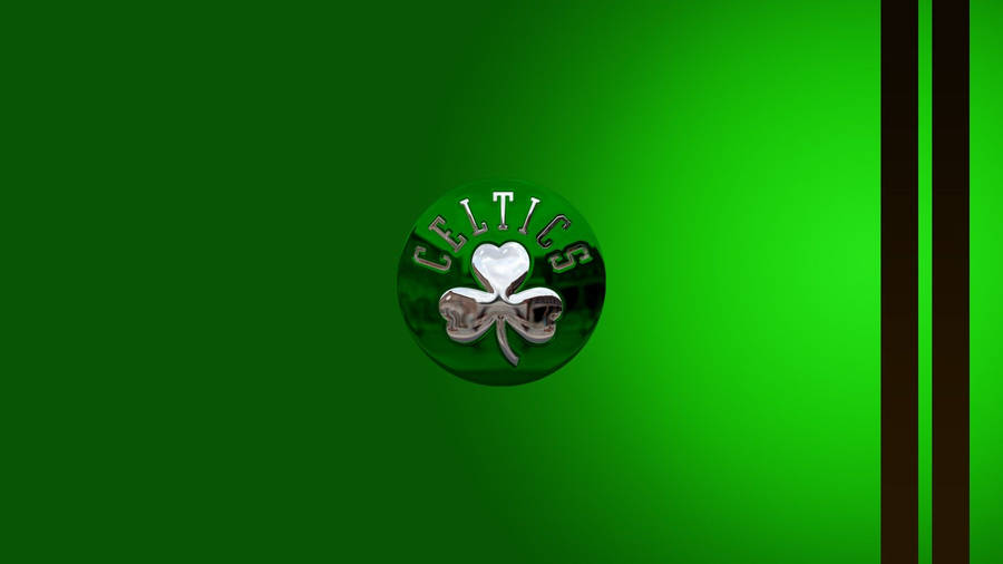 Shamrock Boston Celtics In Green Wallpaper