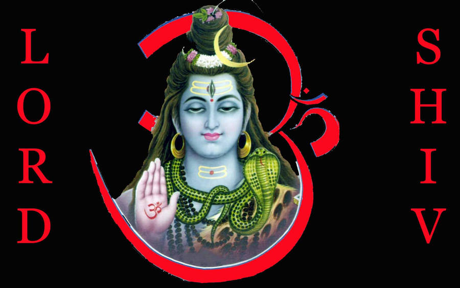 Shankar Bhagwan Lord Shiv Black Backdrop Wallpaper