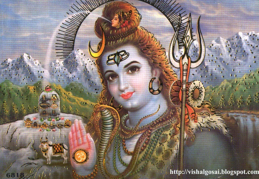 Shankar Bhagwan Shiva In Front Of A River Wallpaper