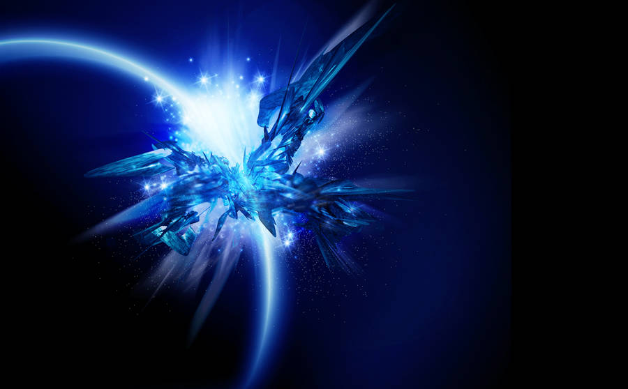 Shape, Glitter, Shine, Blue, Sparkles Wallpaper