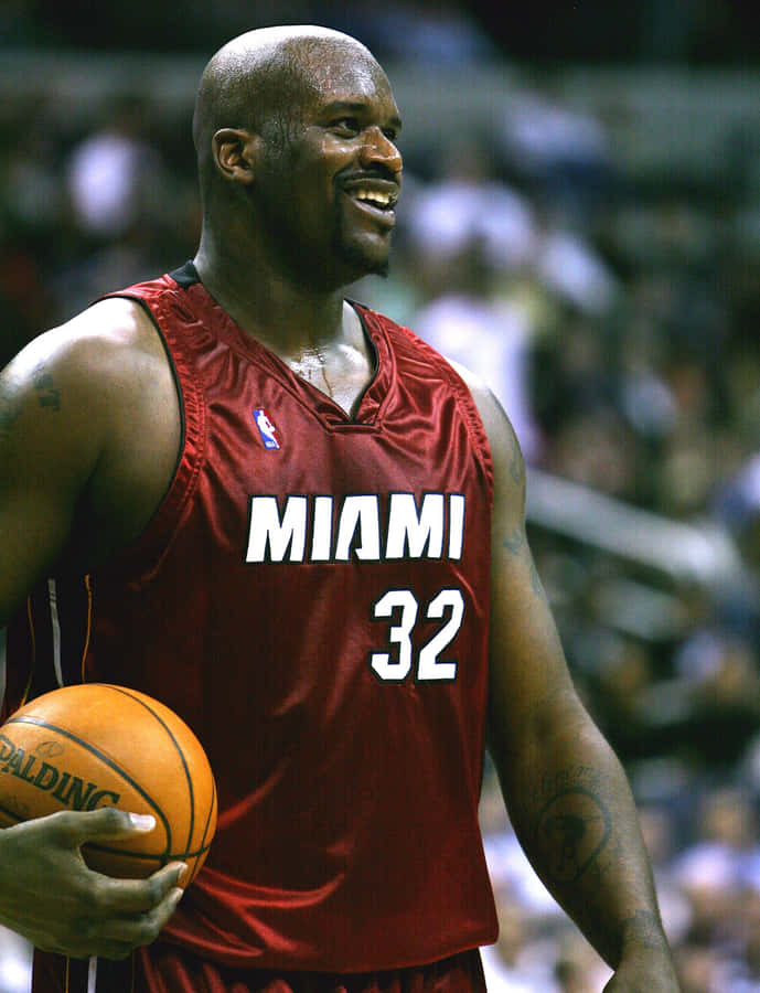 Shaqin Miami Heat Jersey Wallpaper