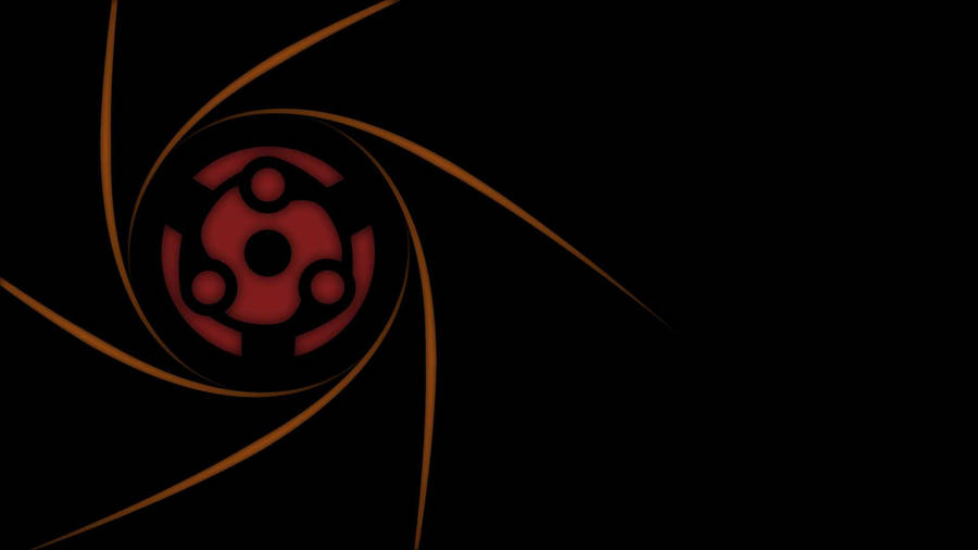 Sharingan Live Madara Orange Lines Wallpaper