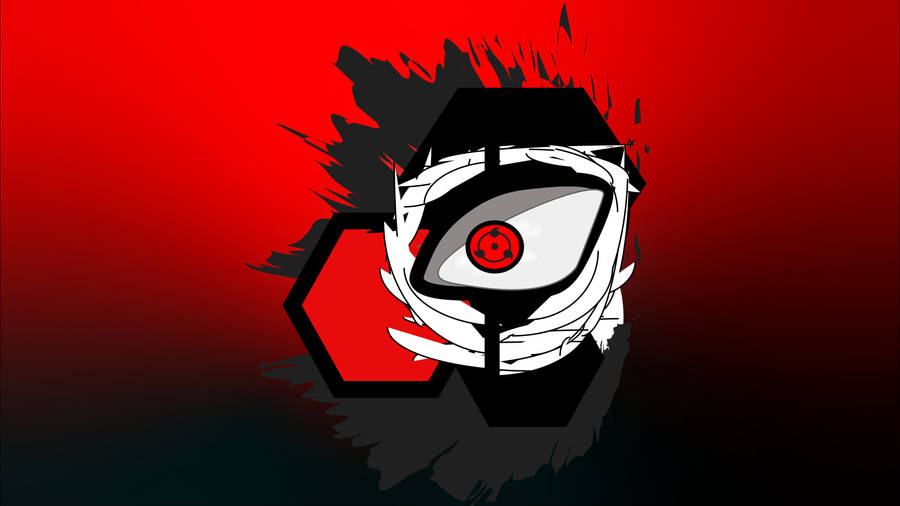 Sharingan Live Red And Black Hexagons Wallpaper