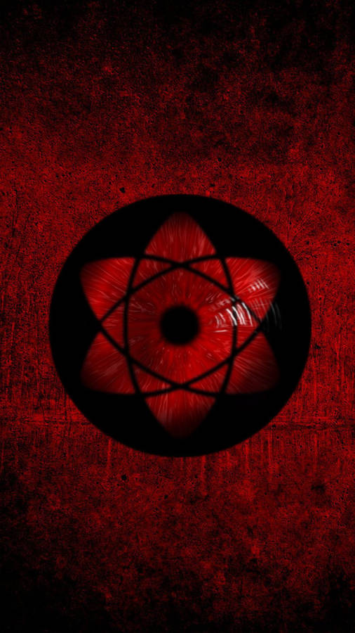 Sharingan Live Sasuke On Red Paint Wallpaper