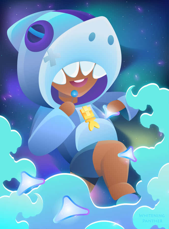 Shark Leon Brawl Stars Smoke Trails Wallpaper