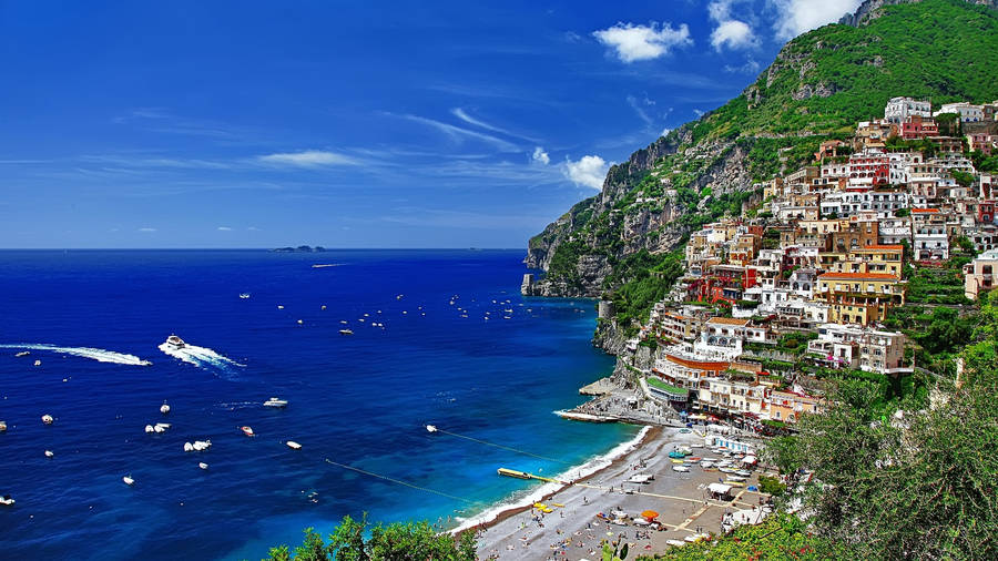 Sharp Italy Amalfi Coast Scenery Wallpaper