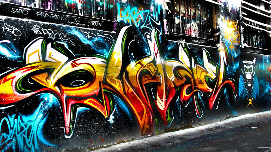 Sharp Street Graffiti Urban Art Wallpaper