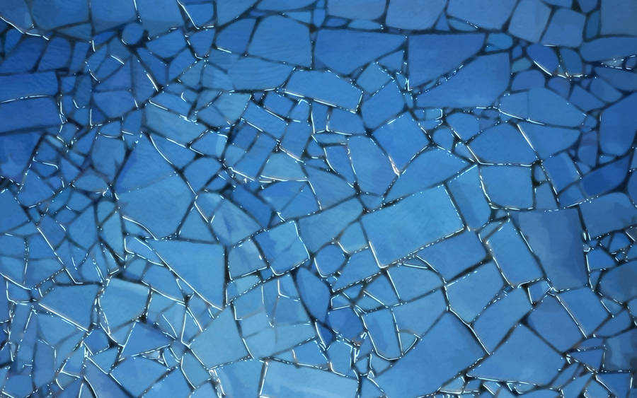 Shattered Beauty - A Spectacle Of Broken Glass Tiles Wallpaper