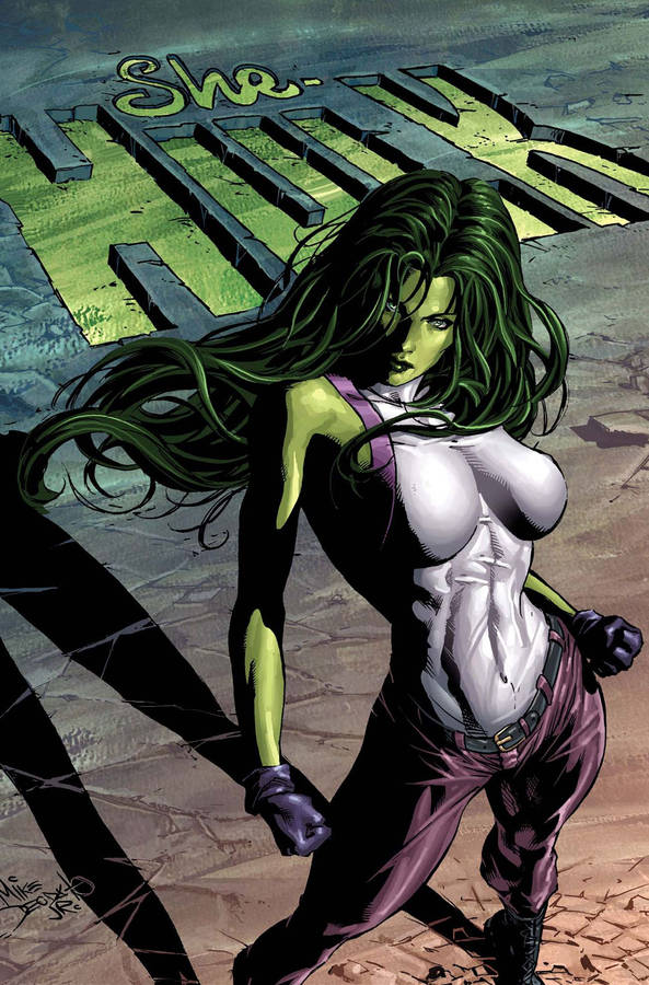 She Hulk Comic Poster Wallpaper