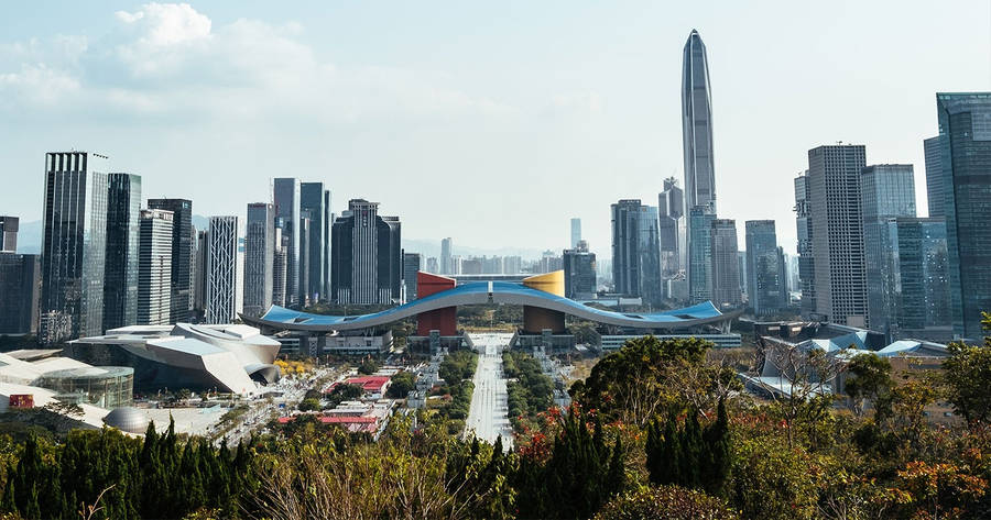 Shenzhen City Civic Center Wallpaper