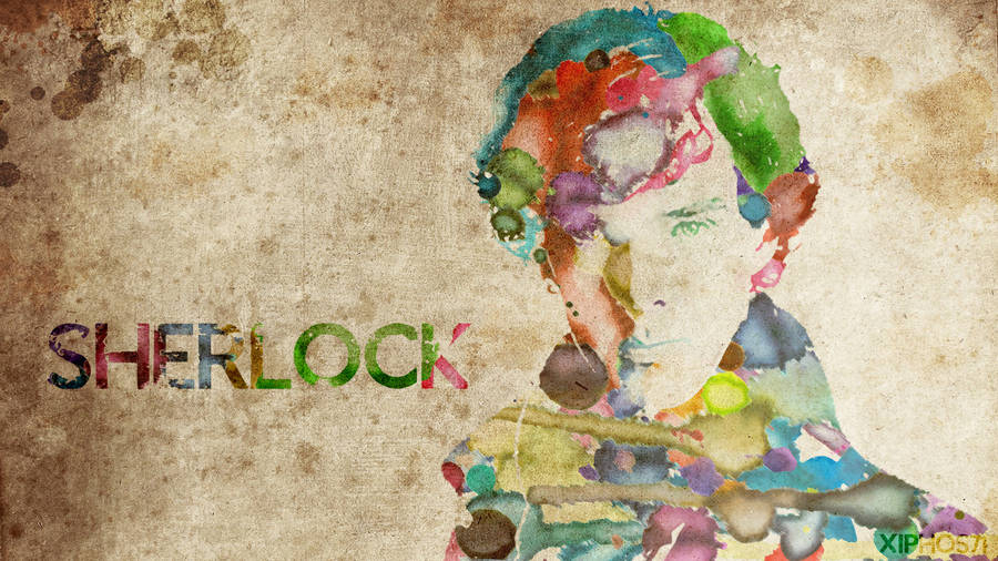 Sherlock Water Color Art Wallpaper