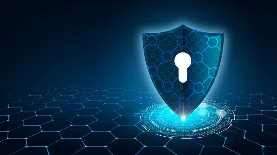 Shield With A Keyhole Antivirus Visual Wallpaper