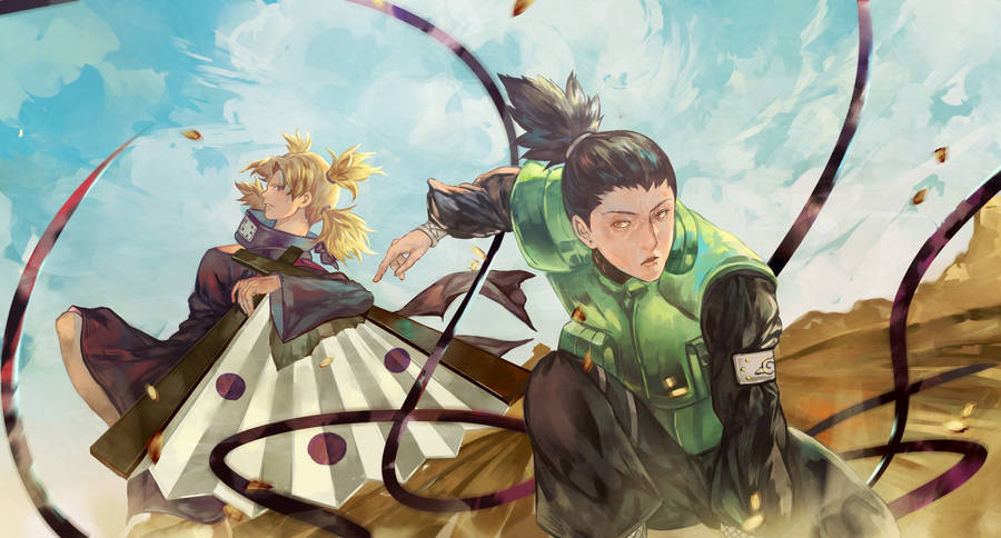 Shikamaru And Temari Battle Wallpaper