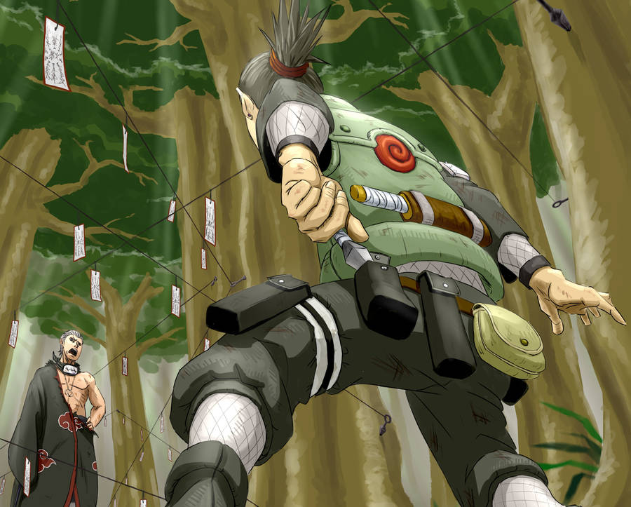 Shikamaru Fights Hidan Wallpaper