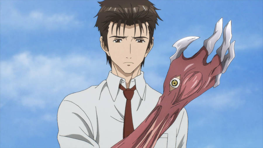 Shinichi Izumi In Parasyte Wallpaper