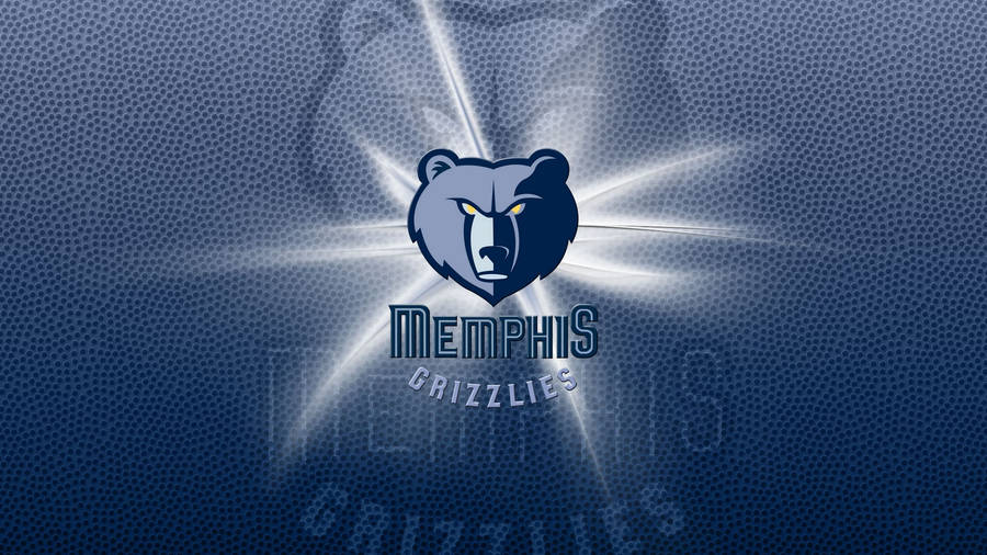 Shining Nba Memphis Grizzlies Logo Wallpaper