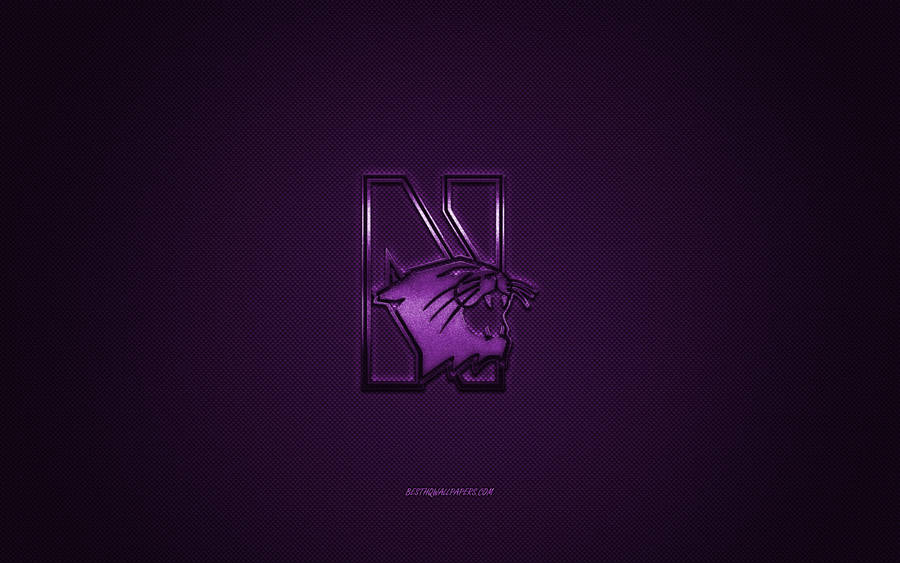 Shining Northwestern University Wildcats Logo Wallpaper