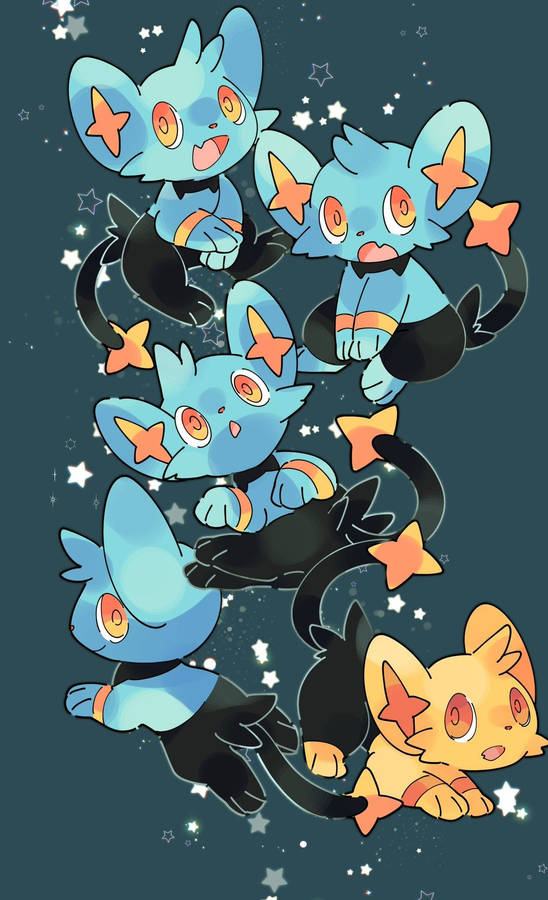 Shinx Shiny Many Wallpaper