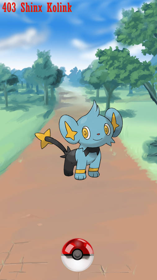 Shinx Smiling Pokemon Go Aesthetic Wallpaper