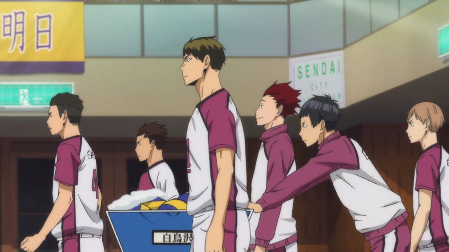 Shiratorizawa Representing Strength And Discipline Wallpaper