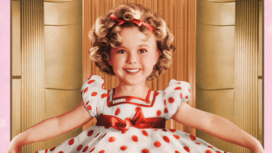 Shirley Temple In Polka Dot Dress Wallpaper