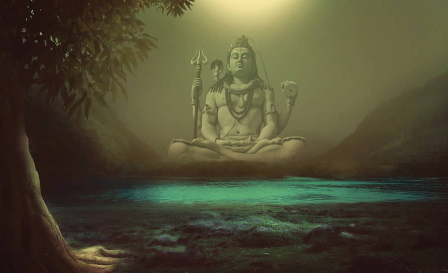 Shiv Shankar Foggy Art Wallpaper