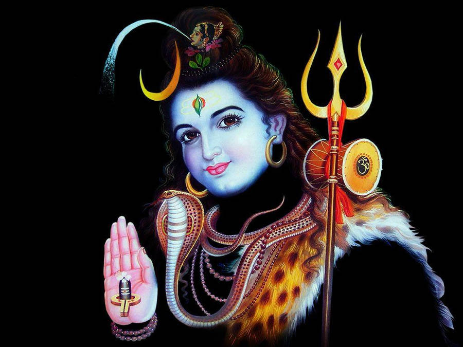 Shiv Shankar In Black Hd Wallpaper