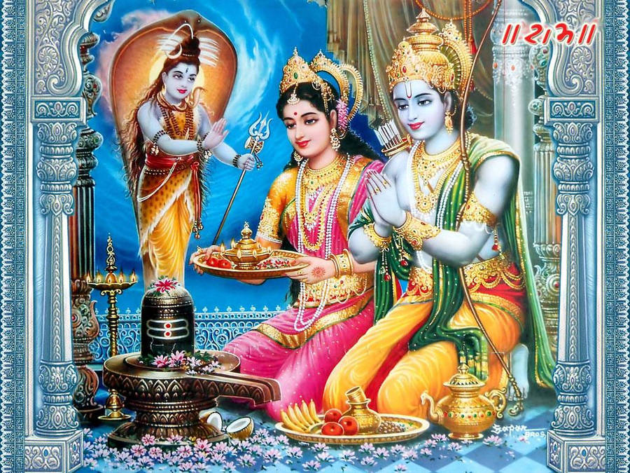 Shiva Aradhana Ram Sita Wallpaper