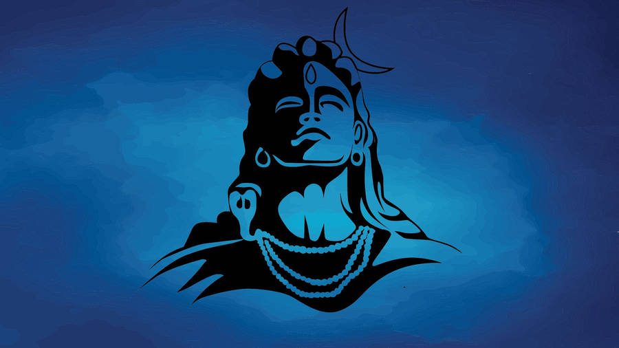 Shiva Minimal Art Wallpaper