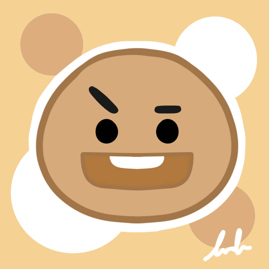 Shooky Bt21 Drawing Wallpaper