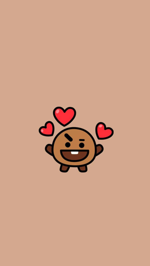 Shooky Bt21 Emoji Wallpaper