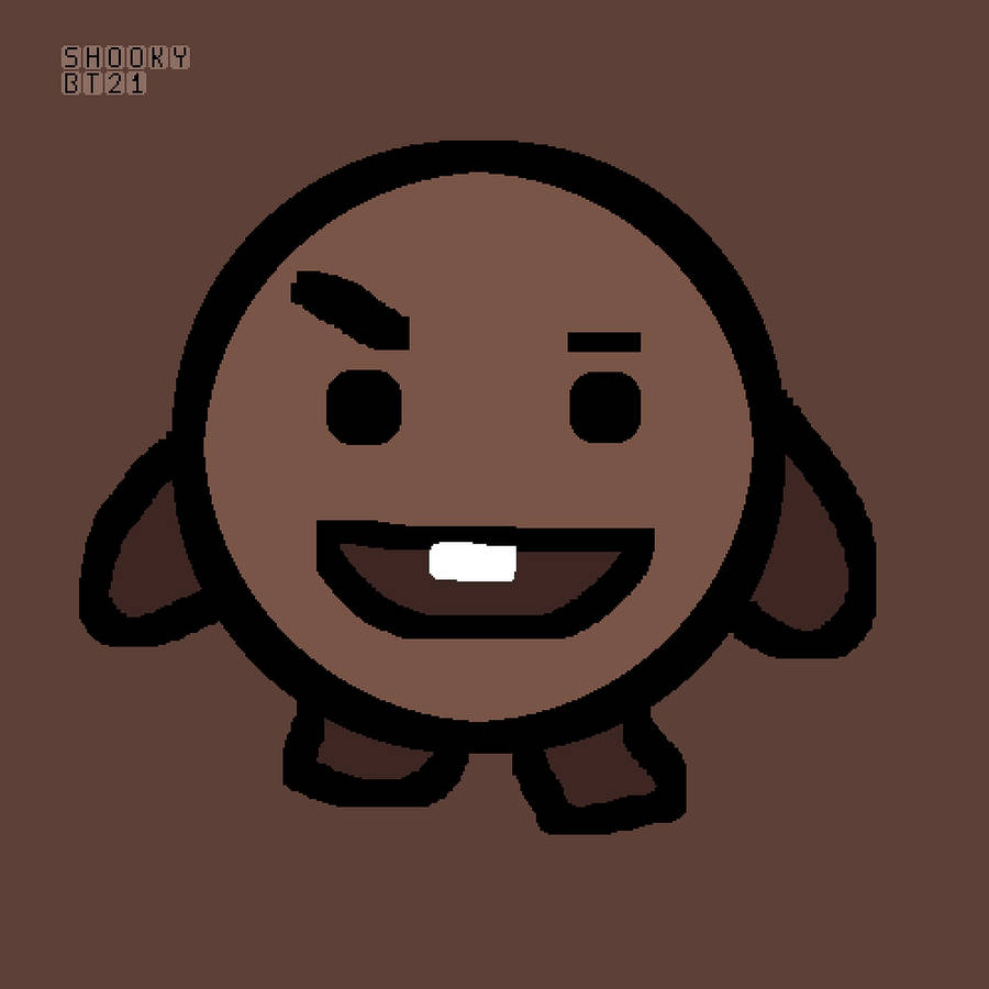 Shooky Bt21 Fan Art Wallpaper