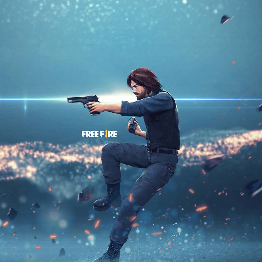 Shooting Andrew Free Fire Game Wallpaper