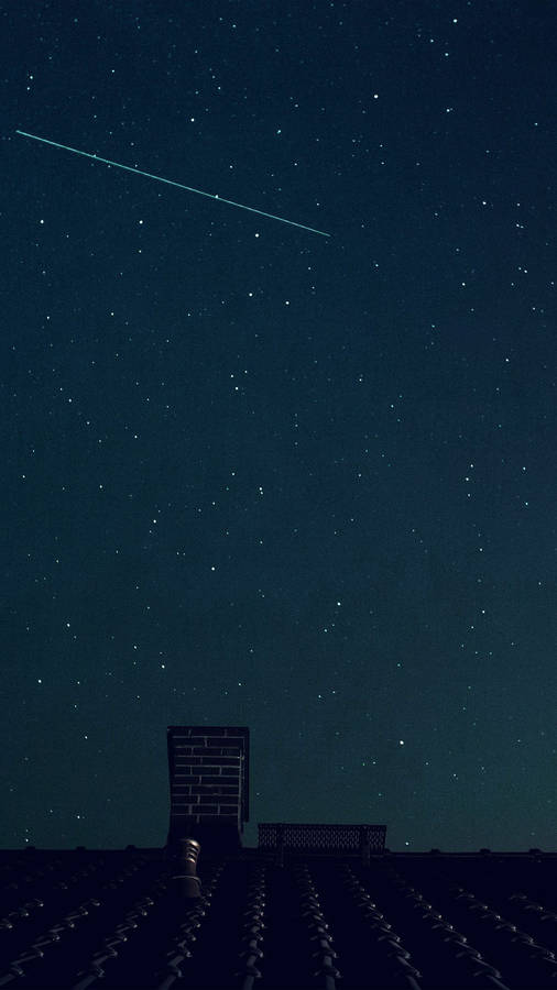 Shooting Star Blue Sky Wallpaper