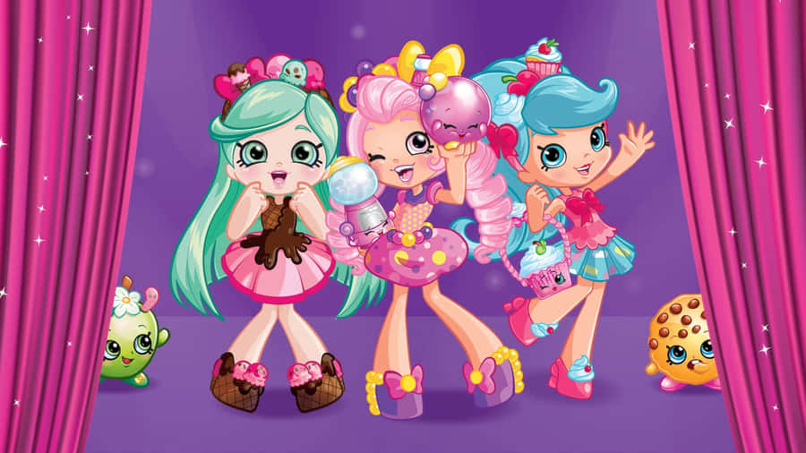 Shopkins Girls In Theater Wallpaper