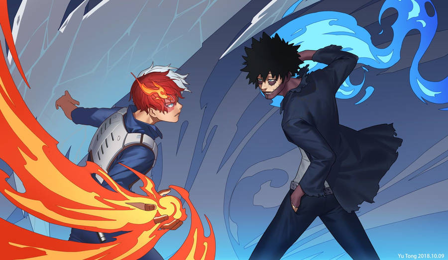 Shoto And Dabi Wallpaper