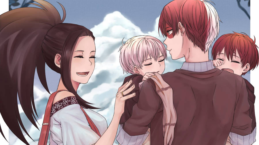 Shoto Todoroki Family Wallpaper