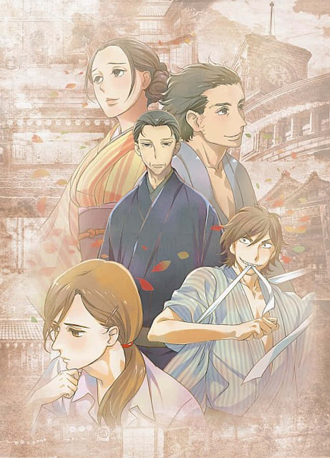 Shouwa Genroku Rakugo Shinjuu - Vibrant Expressions Wallpaper