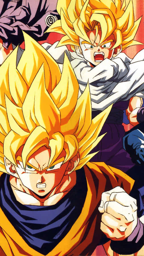 Show Off Your Love Of Dragon Ball With This Unique Iphone Wallpaper! Wallpaper