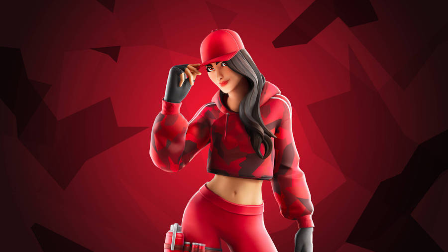 Show Up And Slay With This Fabulous Fortnite Girl Wallpaper