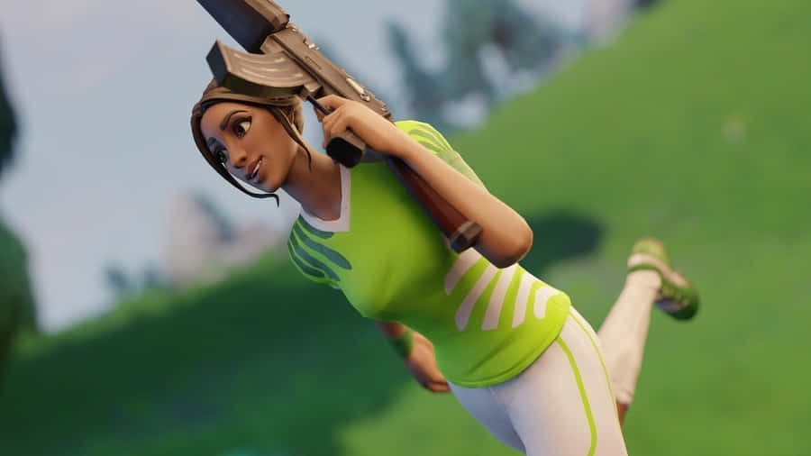 Show Your Competitive Edge With Fortnite Poised Playmaker Wallpaper