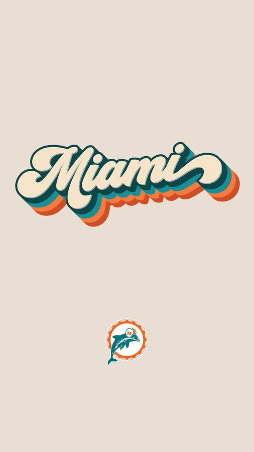 Show Your Pride With The Miami Dolphins Iphone Wallpaper