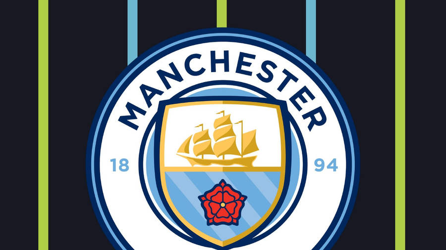 Show Your Support With The Iconic Manchester City Logo! Wallpaper