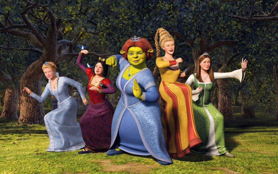 Shrek The Third Princesses Ready To Fight Wallpaper