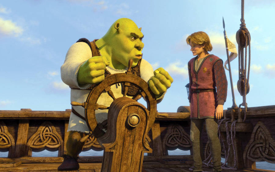 Shrek The Third Talking To Artie Wallpaper