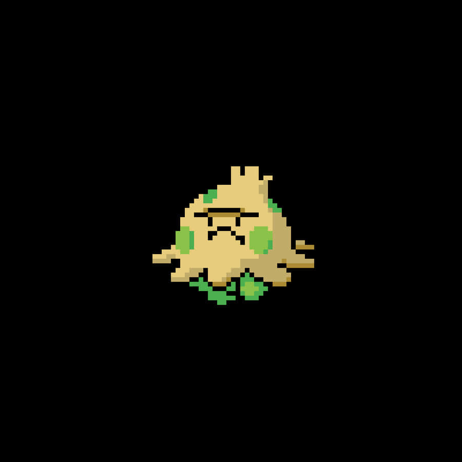 Shroomish Pixel Art White Background Wallpaper